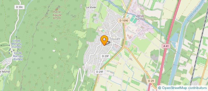 localisation de l'entreprise MONSIEUR HUGO GERVEX  LE TOUVET