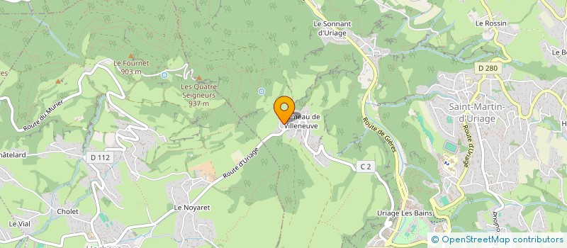 localisation de l'entreprise MONSIEUR HUGO GESLIN  SAINT-MARTIN-D'URIAGE