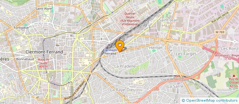 localisation de l'entreprise MONSIEUR HUGO GIRARD  CLERMONT-FERRAND