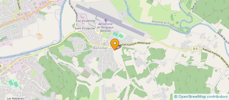 localisation de l'entreprise MONSIEUR HUGO GITTON  BASSILLAC ET AUBEROCHE