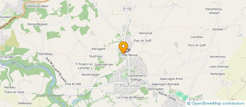 localisation de l'entreprise MONSIEUR HUGO GLORION à PLOUMILLIAU