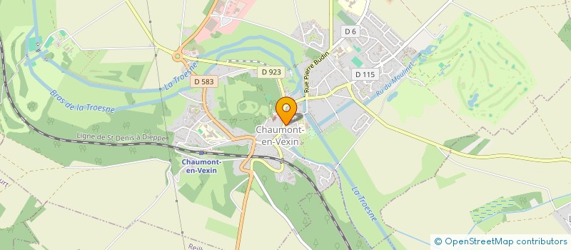 localisation de l'entreprise MONSIEUR HUGO GONZALEZ  CHAUMONT-EN-VEXIN