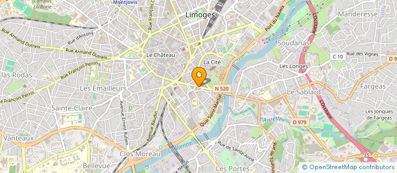 localisation de l'entreprise MONSIEUR HUGO GOSSELIN à LIMOGES