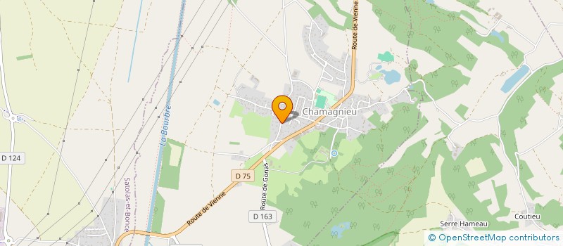 localisation de l'entreprise MONSIEUR HUGO GOUBET  CHAMAGNIEU