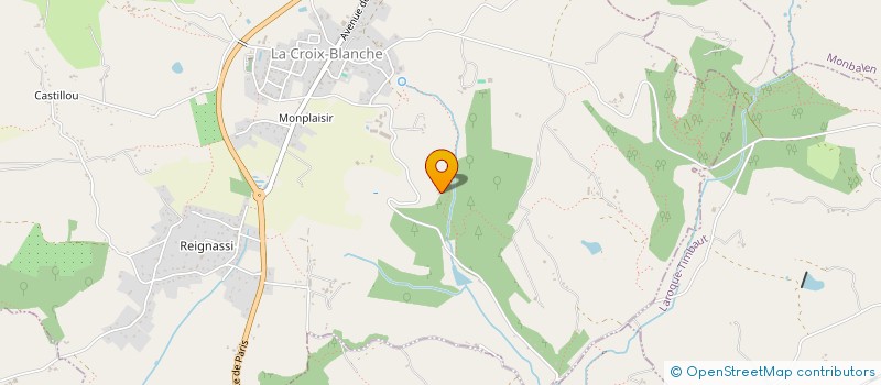 localisation de l'entreprise MONSIEUR HUGO GRENIER  LA CROIX-BLANCHE