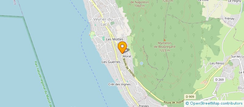 localisation de l'entreprise MONSIEUR HUGO GRESSE à ANNECY