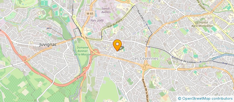 localisation de l'entreprise MONSIEUR HUGO GRIMALDI à MONTPELLIER