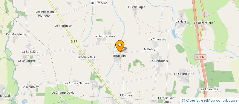 localisation de l'entreprise MONSIEUR HUGO GROLLEAU  HERIC