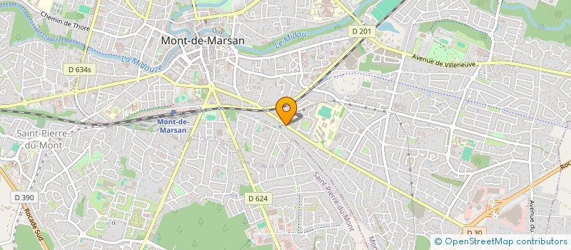localisation de l'entreprise MONSIEUR HUGO GUILHEMOTONIA  MONT-DE-MARSAN