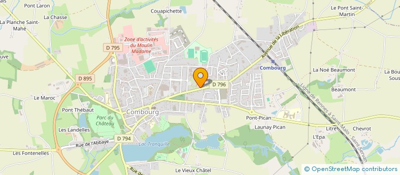 localisation de l'entreprise MONSIEUR HUGO GUILLEMIN  COMBOURG