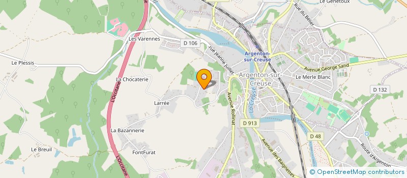 localisation de l'entreprise MONSIEUR HUGO GUILPAIN à ARGENTON-SUR-CREUSE