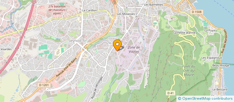 localisation de l'entreprise MONSIEUR HUGO HAGER à ANNECY