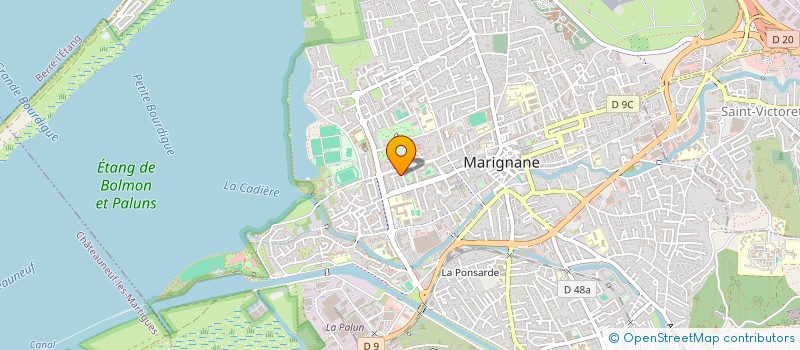 localisation de l'entreprise MONSIEUR HUGO HANIN  MARIGNANE