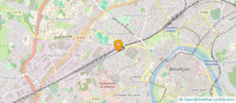 localisation de l'entreprise MONSIEUR HUGO HARTZ à BESANCON