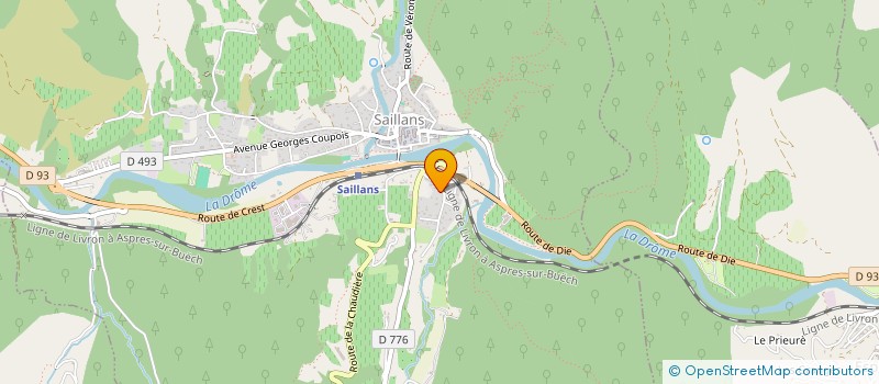 localisation de l'entreprise MONSIEUR HUGO HATTON  SAILLANS