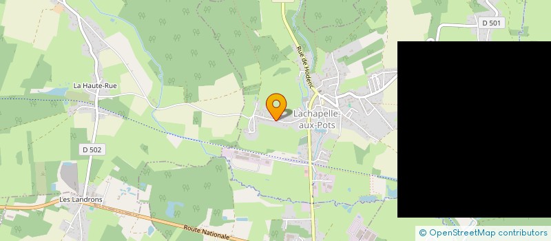 localisation de l'entreprise MONSIEUR HUGO HEBERT  LACHAPELLE-AUX-POTS