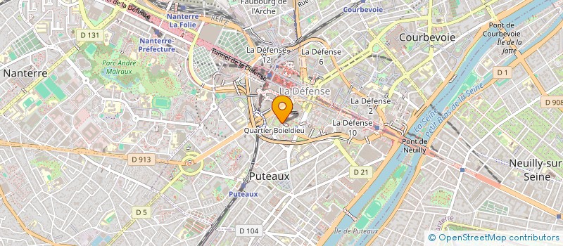 localisation de l'entreprise MONSIEUR HUGO HENNION  PUTEAUX