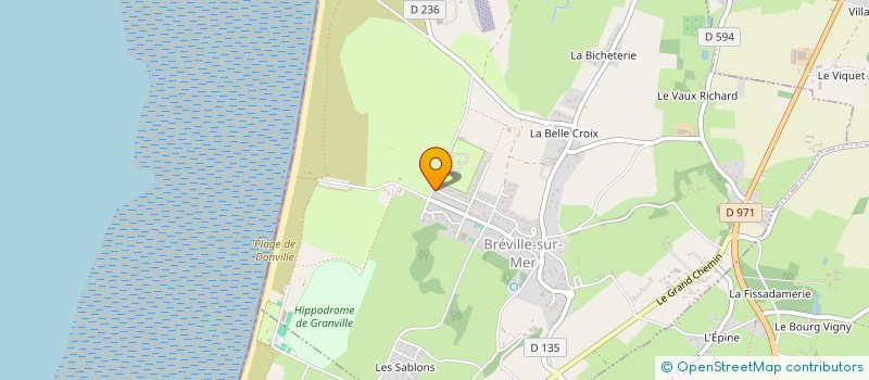 localisation de l'entreprise MONSIEUR HUGO HERARD  BREVILLE-SUR-MER