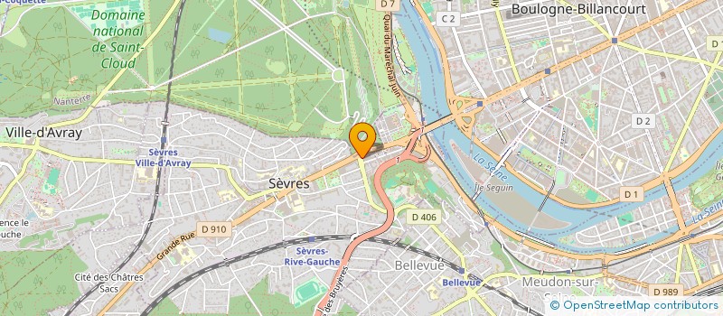 localisation de l'entreprise MONSIEUR HUGO HERNANDEZ à SEVRES