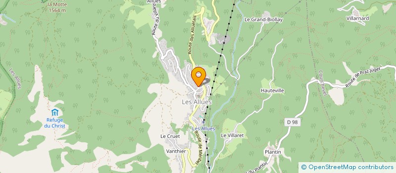 localisation de l'entreprise MONSIEUR HUGO HERNANDEZ- PECINA  LES ALLUES