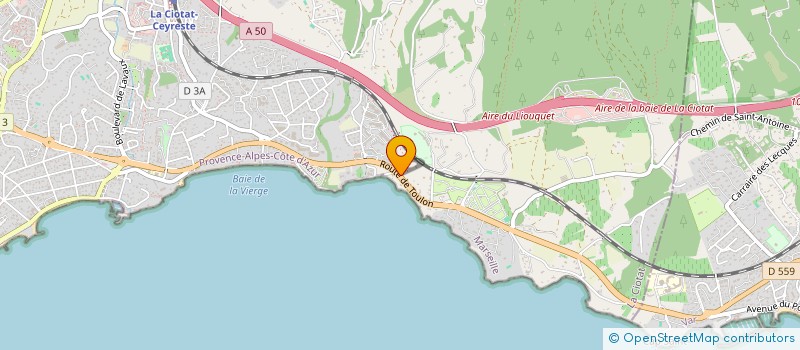 localisation de l'entreprise MONSIEUR HUGO HESSMANN à LA CIOTAT