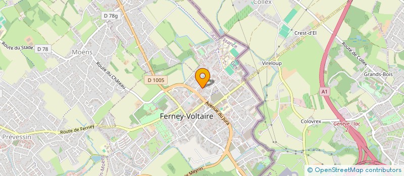localisation de l'entreprise MONSIEUR HUGO HEUZE à FERNEY-VOLTAIRE