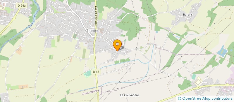 localisation de l'entreprise MONSIEUR HUGO HOUBEN à TIGNIEU-JAMEYZIEU