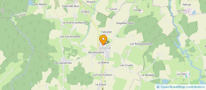 localisation de l'entreprise MONSIEUR HUGO HUGO BATAILLARD à SULIGNAT