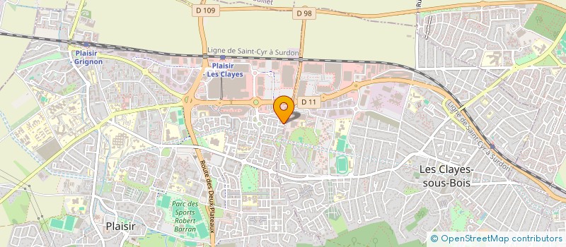 localisation de l'entreprise MONSIEUR HUGO HUGO BRIATTE RICHARD  PLAISIR