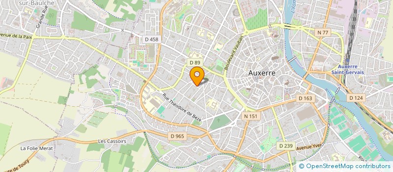 localisation de l'entreprise MONSIEUR HUGO HUGO DUINA à AUXERRE
