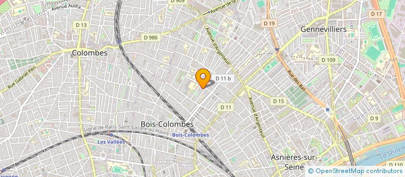 localisation de l'entreprise MONSIEUR HUGO HUGO QUIGNARD à BOIS-COLOMBES