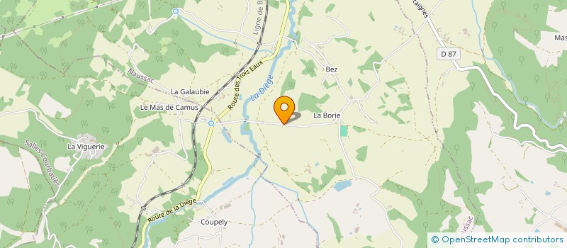 localisation de l'entreprise MONSIEUR HUGO HUQUE  NAUSSAC