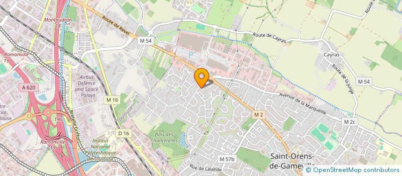 localisation de l'entreprise MONSIEUR HUGO JACQUEL à SAINT-ORENS-DE-GAMEVILLE