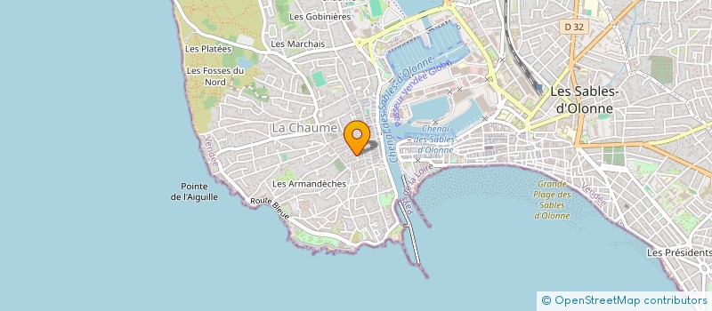 localisation de l'entreprise MONSIEUR HUGO JACQUENOUD à LES SABLES-D'OLONNE