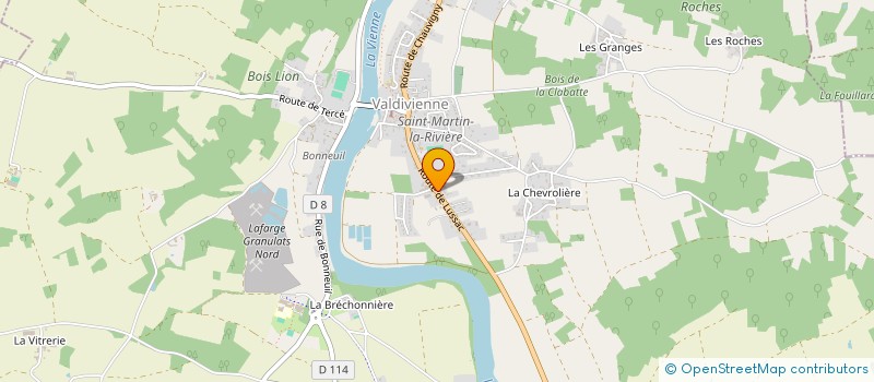 localisation de l'entreprise MONSIEUR HUGO JACQUES  VALDIVIENNE