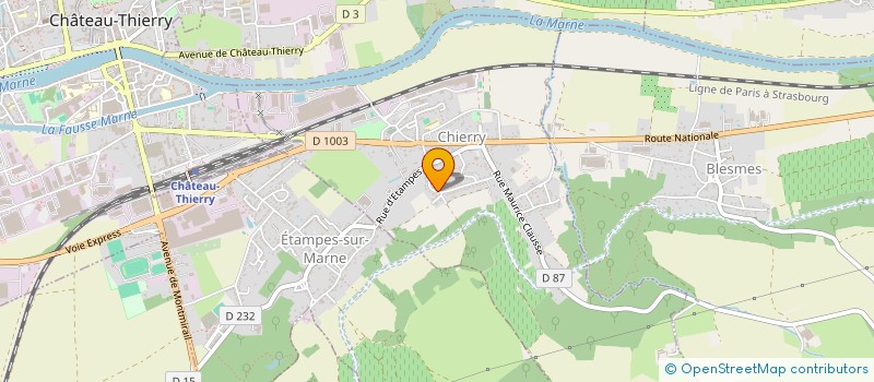 localisation de l'entreprise MONSIEUR HUGO JACQUET à CHIERRY