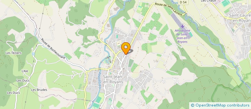 localisation de l'entreprise MONSIEUR HUGO JACQUET  SAINT-JEAN-EN-ROYANS