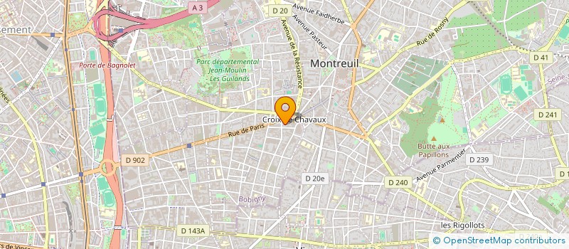 localisation de l'entreprise MONSIEUR HUGO JANVIER à MONTREUIL
