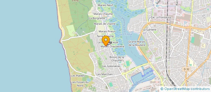 localisation de l'entreprise MONSIEUR HUGO JAULIN à LES SABLES-D'OLONNE