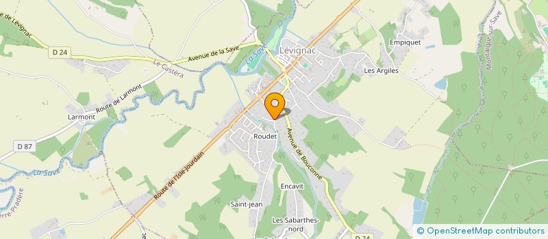 localisation de l'entreprise MONSIEUR HUGO JEAN-BAPTISTE  LEVIGNAC