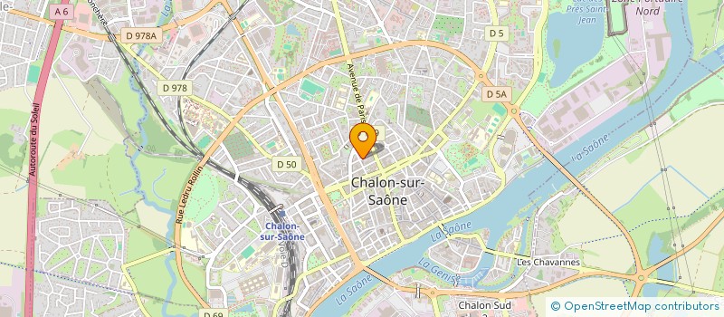 localisation de l'entreprise MONSIEUR HUGO JEANNE  CHALON-SUR-SAONE