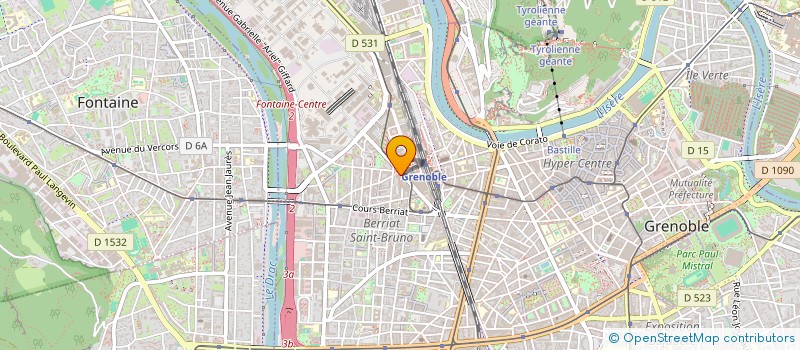localisation de l'entreprise MONSIEUR HUGO JOCTEUR MONROZIER à GRENOBLE