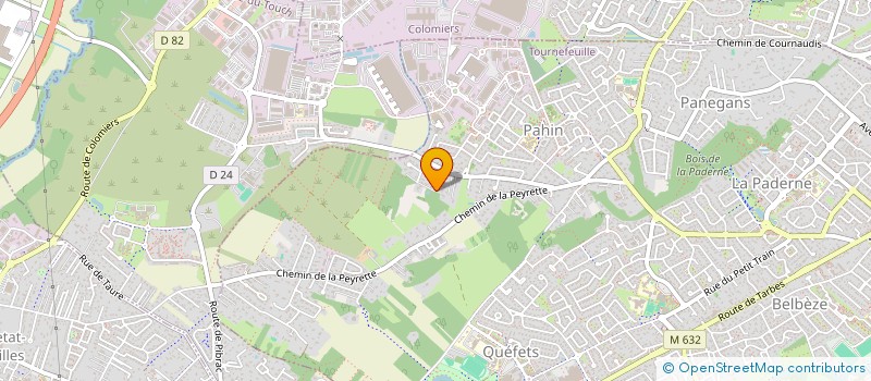 localisation de l'entreprise MONSIEUR HUGO JOLIVEAU  TOURNEFEUILLE