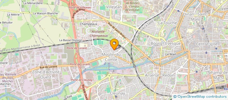 localisation de l'entreprise MONSIEUR HUGO JOUANOLLE  RENNES