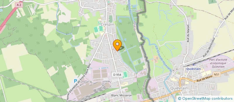 localisation de l'entreprise MONSIEUR HUGO JOZWIAK  CRESPIN