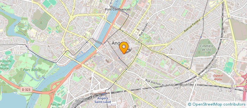 localisation de l'entreprise MONSIEUR HUGO JUGE à ANGERS