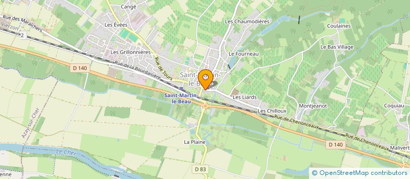 localisation de l'entreprise MONSIEUR HUGO JUIGNET  SAINT-MARTIN-LE-BEAU