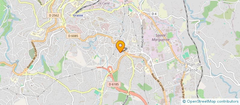 localisation de l'entreprise MONSIEUR HUGO JURION à GRASSE