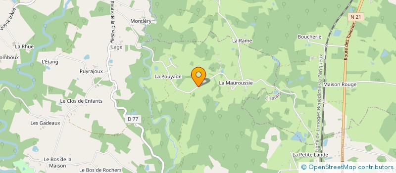 localisation de l'entreprise MONSIEUR HUGO KINTING  SAINT-JORY-DE-CHALAIS