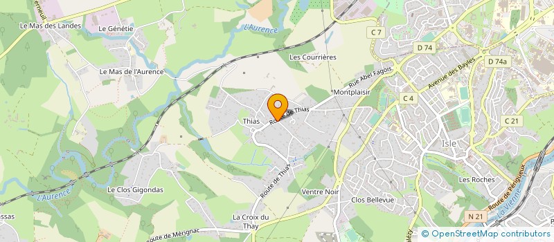 localisation de l'entreprise MONSIEUR HUGO KLINGLER  ISLE